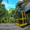 Teleférico na plataforma.